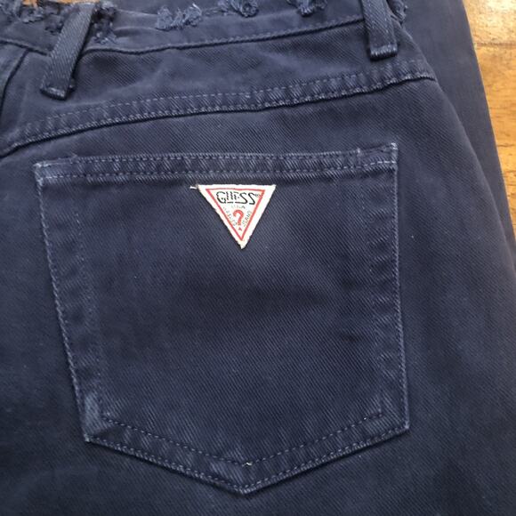 Vintage Guess Jeans By Marciano Pants Denim Made in USA 32x29 Distressed 1990’s - Picture 2 of 14